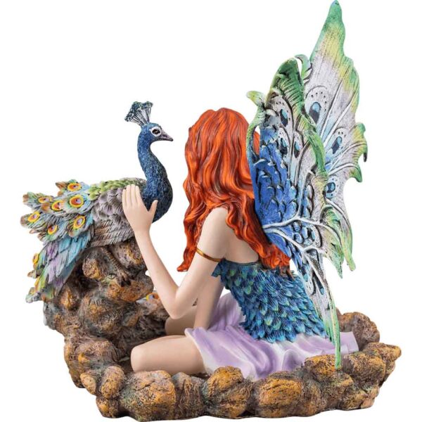 Peacock Fairy with Peacock Statue