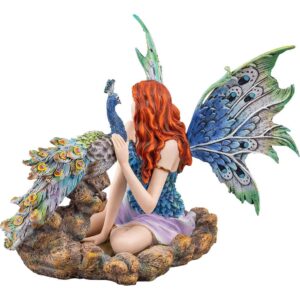 Peacock Fairy with Peacock Statue