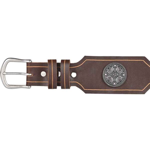 Viking Shield Leather Belt