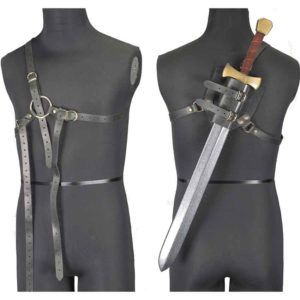 Single Sword Leather Back Harness