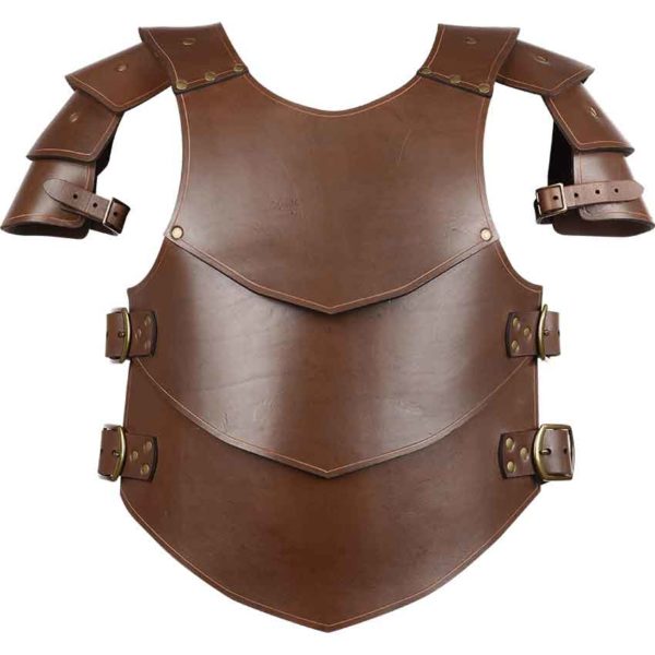 Knightly Leather Armour with Pauldrons