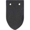 Set of 25 DIY Leather Scales - Black 7-8 oz