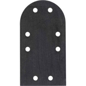 Set of 25 DIY Leather Lamellar Scales - Black 7-8 oz