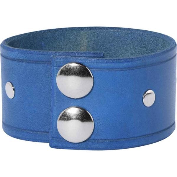 Simple Studded Leather Wrist Cuffs
