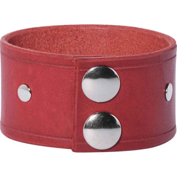 Simple Studded Leather Wrist Cuffs