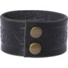 Embossed Woodland Leather Wrist Cuffs