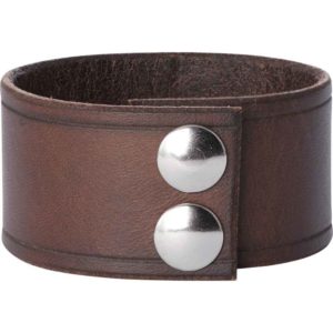 Leather Wrist Cuffs with Celtic Knot