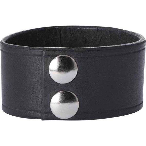 Leather Wrist Cuffs with Celtic Shield