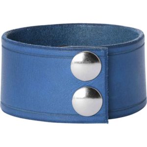 Leather Wrist Cuffs with Celtic Shield