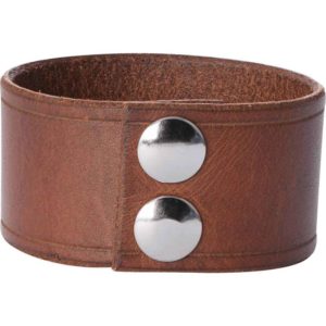 Leather Wrist Cuffs with Celtic Shield