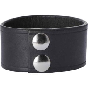 Leather Wrist Cuffs with Fleur de Lis