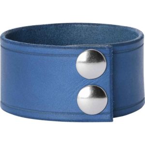 Leather Wrist Cuffs with Fleur de Lis