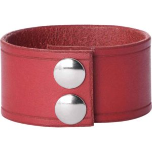 Leather Wrist Cuffs with Fleur de Lis