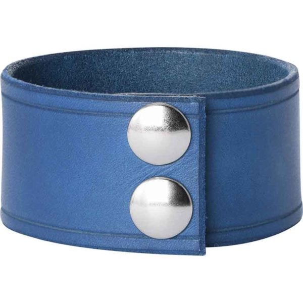 Leather Wrist Cuffs with Knotwork Shield