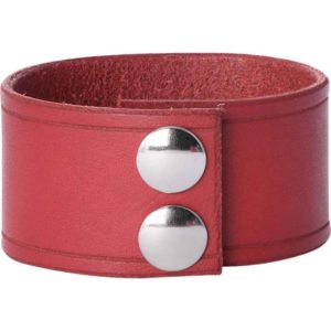 Leather Wrist Cuffs with Skull