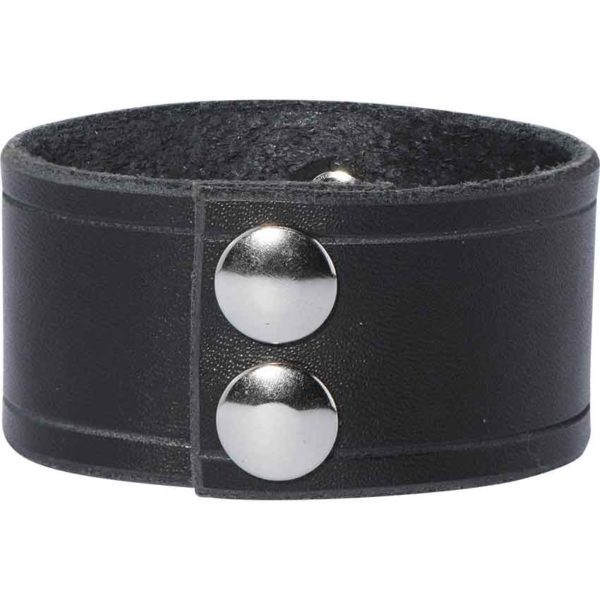 Leather Wrist Cuffs with Winged Dragons