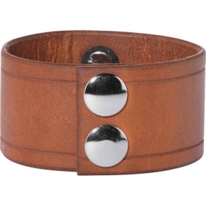 Leather Wrist Cuffs with Winged Dragons