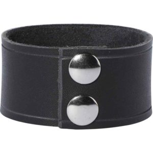 Leather Wrist Cuffs with Celtic Dragons