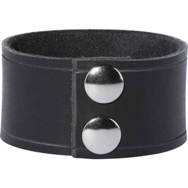 Leather Wrist Cuffs with Celtic Dragons