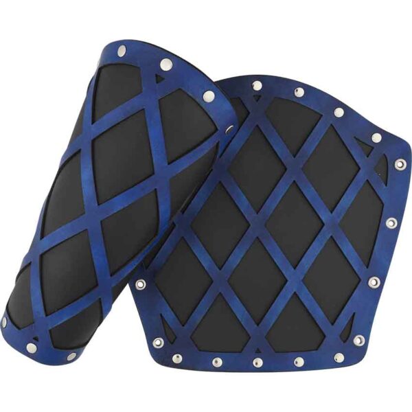 Lattice Leather Arm Bracers