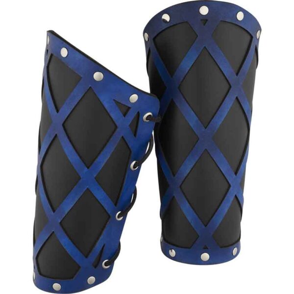 Lattice Leather Arm Bracers