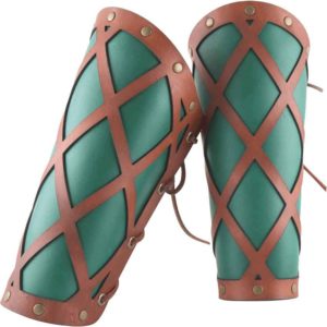 Lattice Leather Arm Bracers