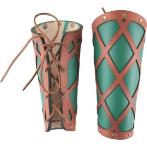 Lattice Leather Arm Bracers