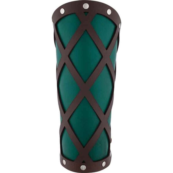 Lattice Leather Arm Bracers