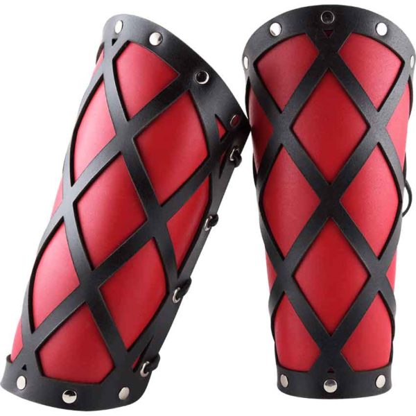 Lattice Leather Arm Bracers