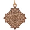 Medieval Filigree Wooden Christmas Ornament