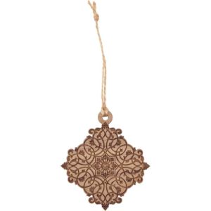 Medieval Filigree Wooden Christmas Ornament