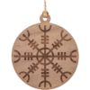 Helm of Awe Wooden Christmas Ornament