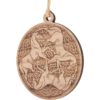 Celtic Horses Wooden Christmas Ornament