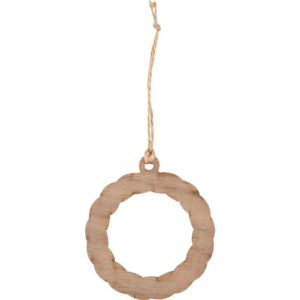 Celtic Knot Wreath Wooden Christmas Ornament