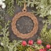 Celtic Knot Wreath Wooden Christmas Ornament
