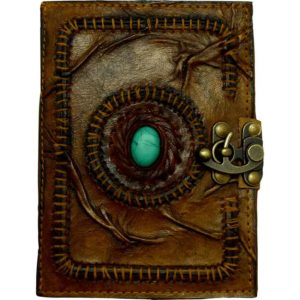 Aged Leather Journal with Latch