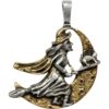 Golden Witchs Moon Fantasy Necklace