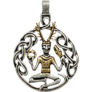 Golden Cernunnos Necklace