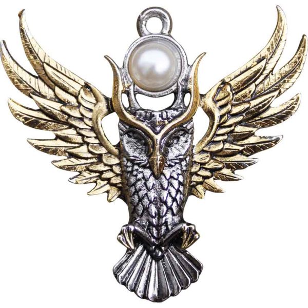 Golden Owl of Athena Necklace