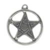 Filled Star Pentagram Necklace