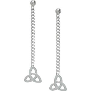 Silver Trinity Knot Post Earrings