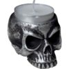 Silver Skull Tealight Holder
