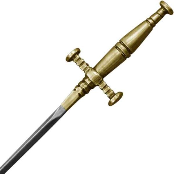Brass Hilt Stiletto Dagger