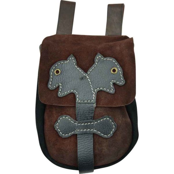 Dragons Leather Belt Pouch