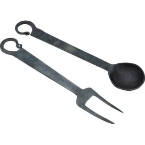 Medieval Ladle and Serving Fork