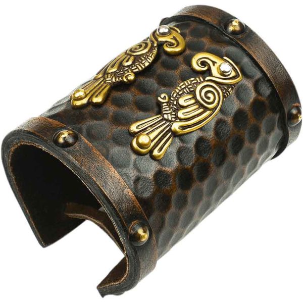 Ravens Viking Leather Cuff