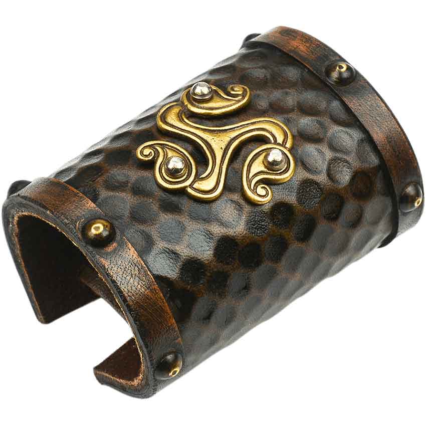 Deepeeka Celtic Leather Belt Pouch w/ Celtic Cross