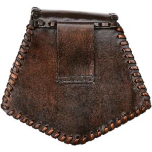 Celtic Cross Leather Belt Pouch