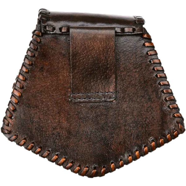 Celtic Cross Leather Belt Pouch