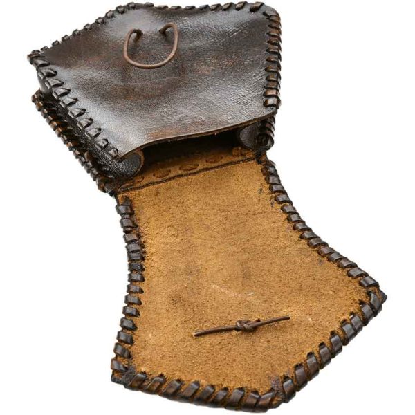 Celtic Cross Leather Belt Pouch
